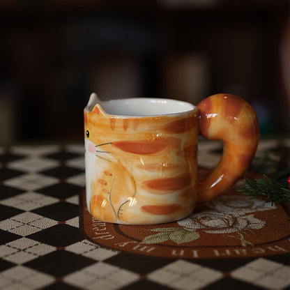 Hand-Painted Custom Pet Mug | Cat, Dog & Other Pets | Personalized Ceramic Coffee Cup