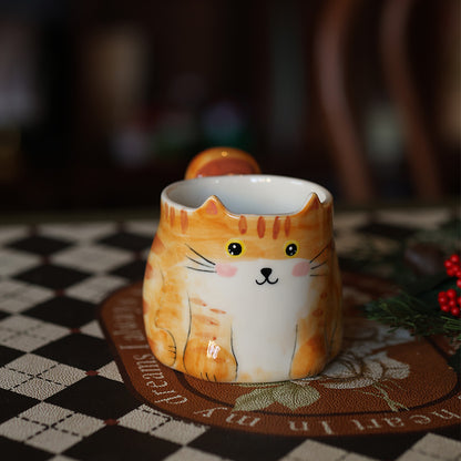 Hand-Painted Custom Pet Mug | Cat, Dog & Other Pets | Personalized Ceramic Coffee Cup