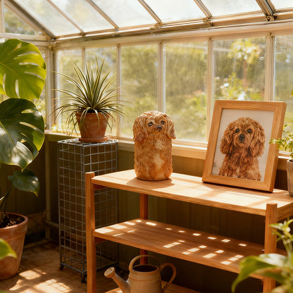 Handcrafted Dog Memorial Urn – Personalized Ceramic Ashes Keepsake