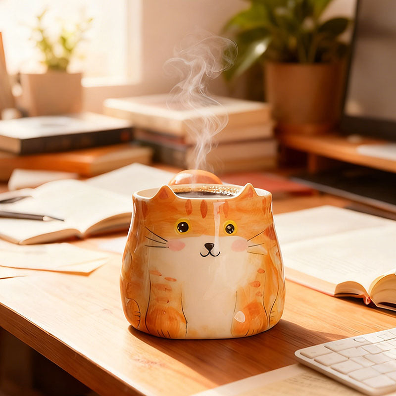 Hand-Painted Custom Pet Mug | Cat, Dog & Other Pets | Personalized Ceramic Coffee Cup