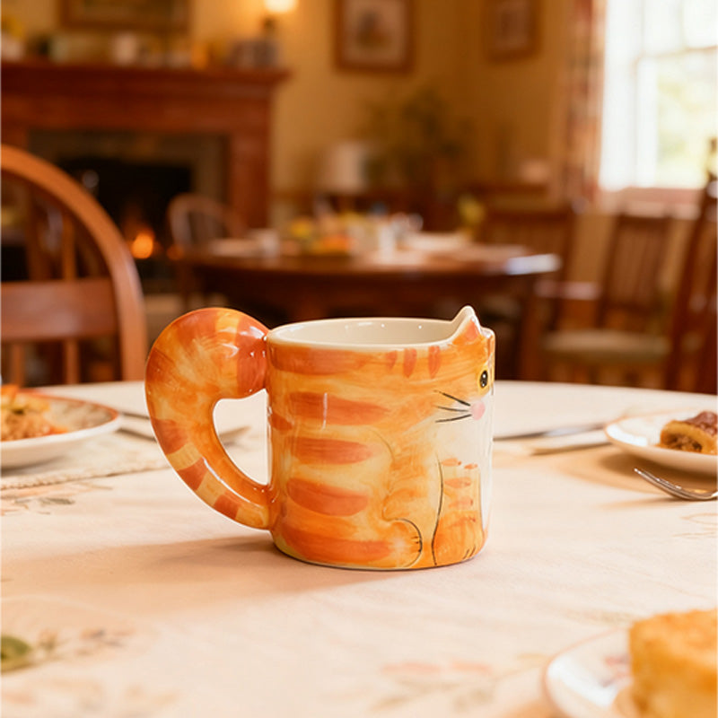 Hand-Painted Custom Pet Mug | Cat, Dog & Other Pets | Personalized Ceramic Coffee Cup