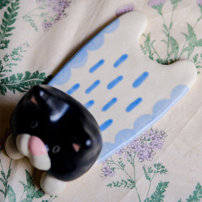 🐱 Handmade Ceramic Cat Tableware Set 🐾 – Cute Kawaii Cat Mug, Mini Cup & Teapot | Artisan Ceramic Dinnerware