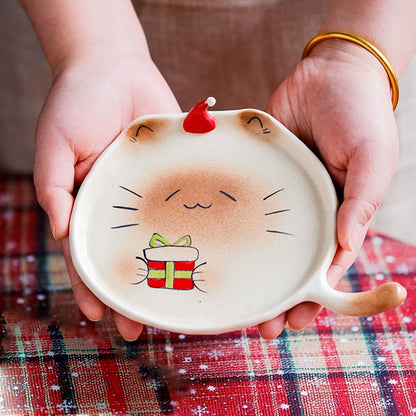 🐾 Artisan Handmade Ceramic Pet Cat Mug 🐱 – Minimalist Handcrafted Coffee Cup for Cat Lovers