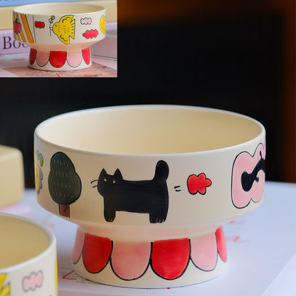 🐾 Handmade Ceramic Cat Bowl 🐱 – Eco-Friendly & Safe Pet Dish